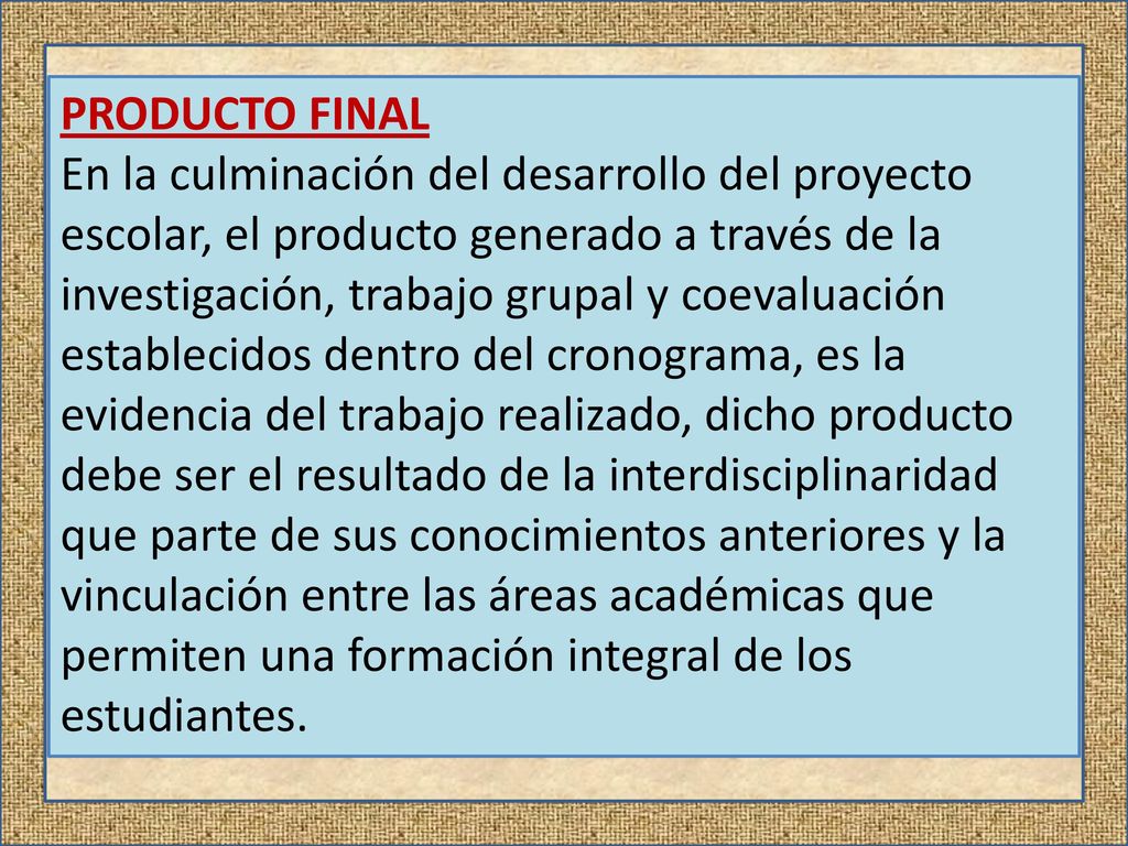 PRODUCTO FINAL