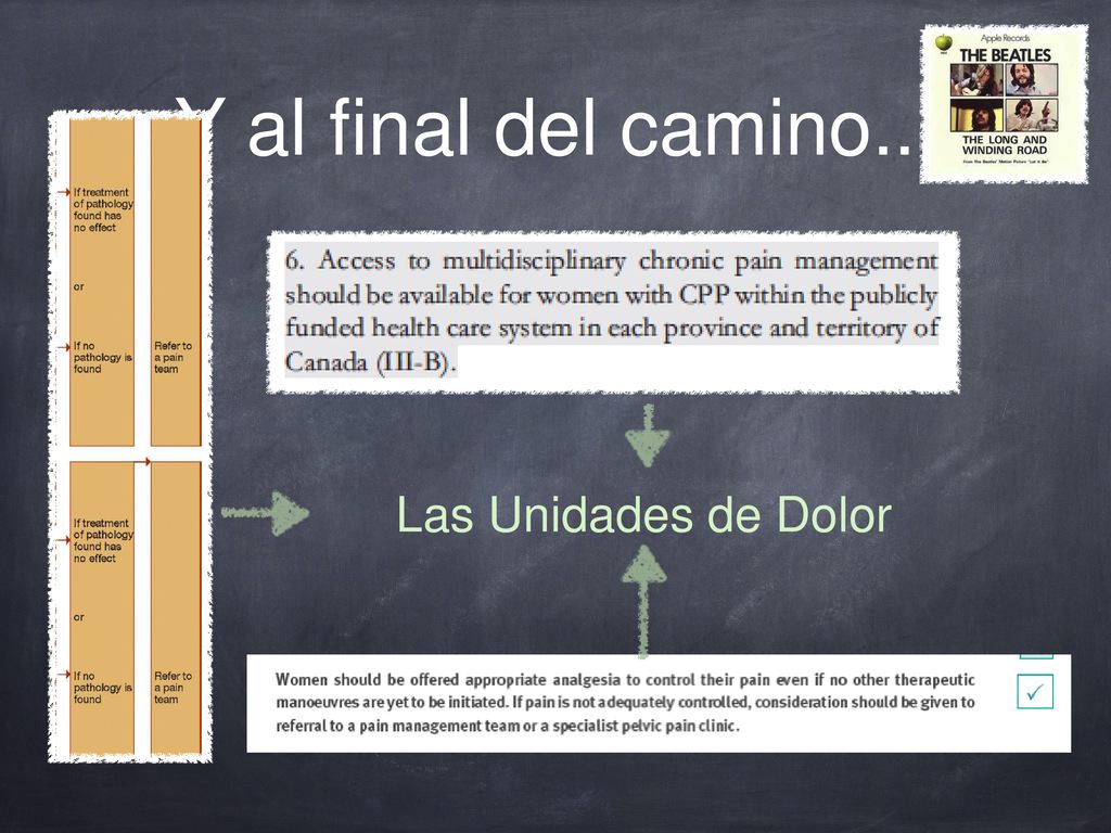 Y al final del camino... Las Unidades de Dolor