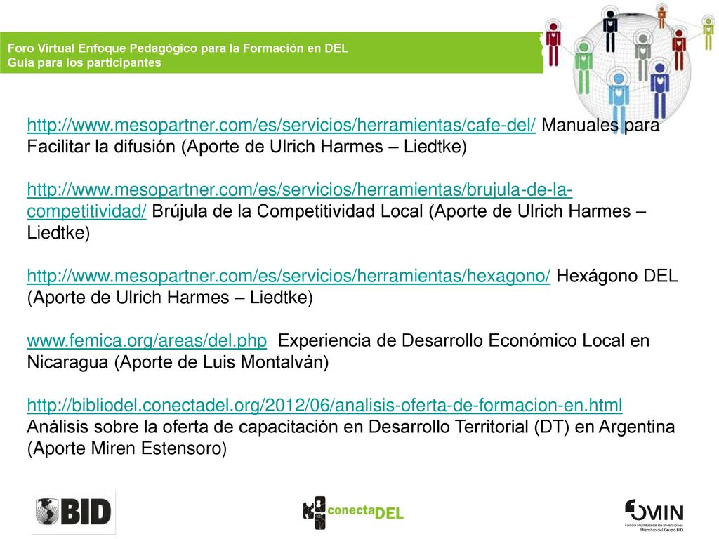 Foro Virtual Enfoque Pedagógico para la Formación en DEL