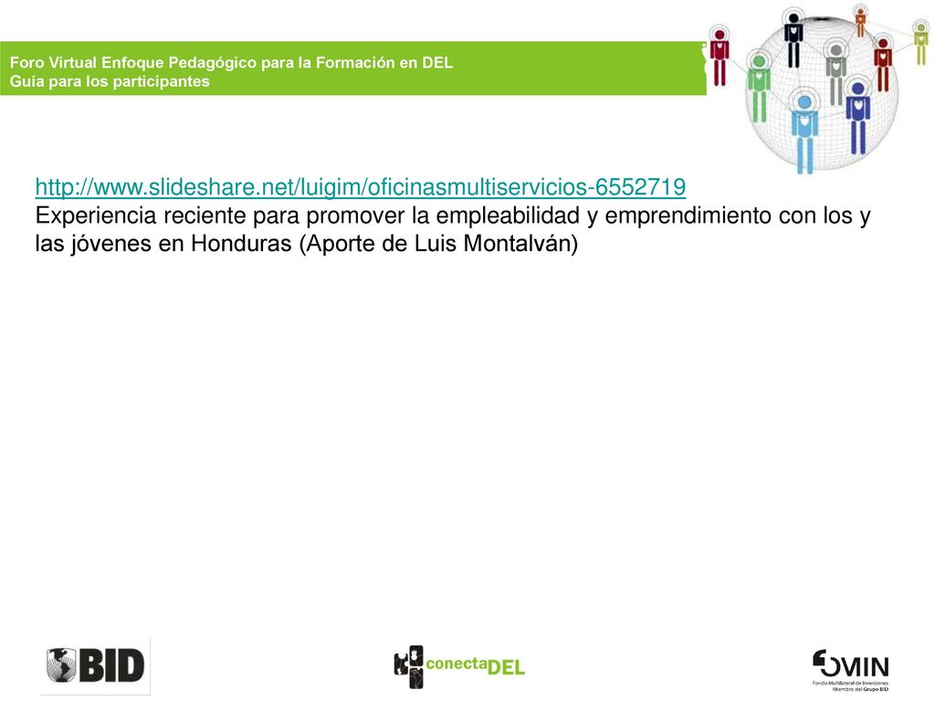 Foro Virtual Enfoque Pedagógico para la Formación en DEL