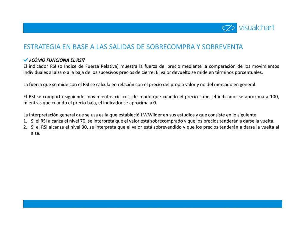 ESTRATEGIA EN BASE A LAS SALIDAS DE SOBRECOMPRA Y SOBREVENTA