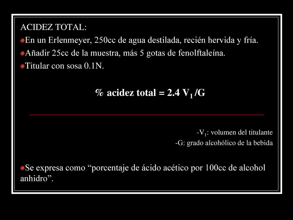 En un Erlenmeyer, 250cc de agua destilada, recién hervida y fría.