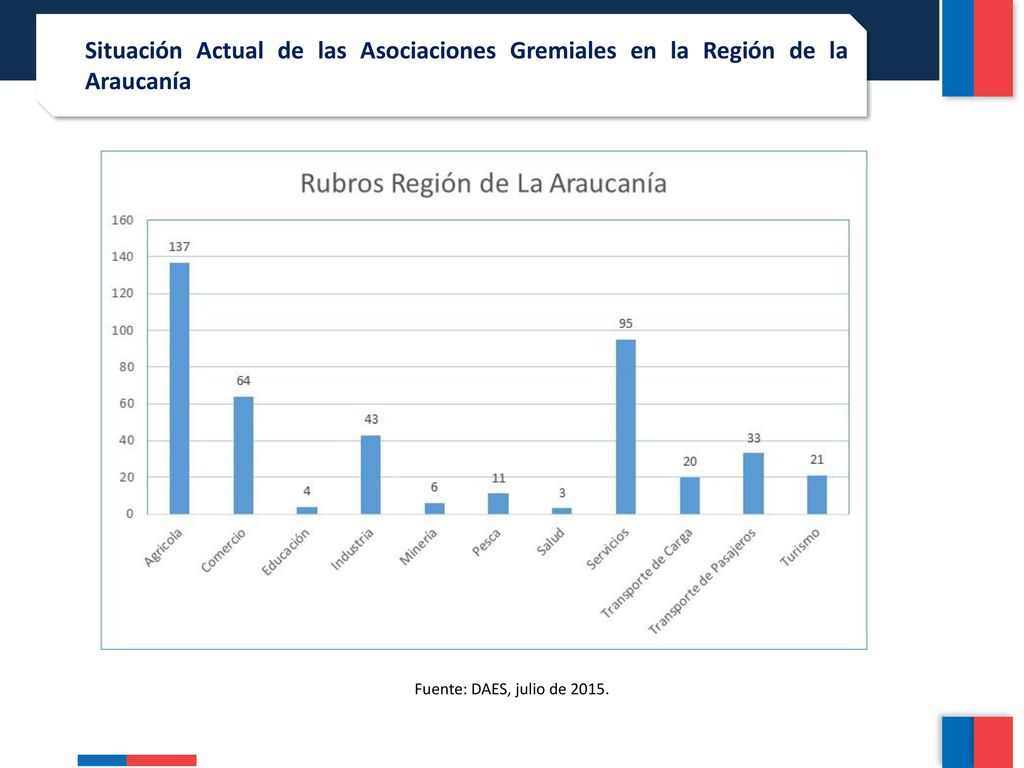 Situación Actual de las Asociaciones Gremiales en la Región de la Araucanía