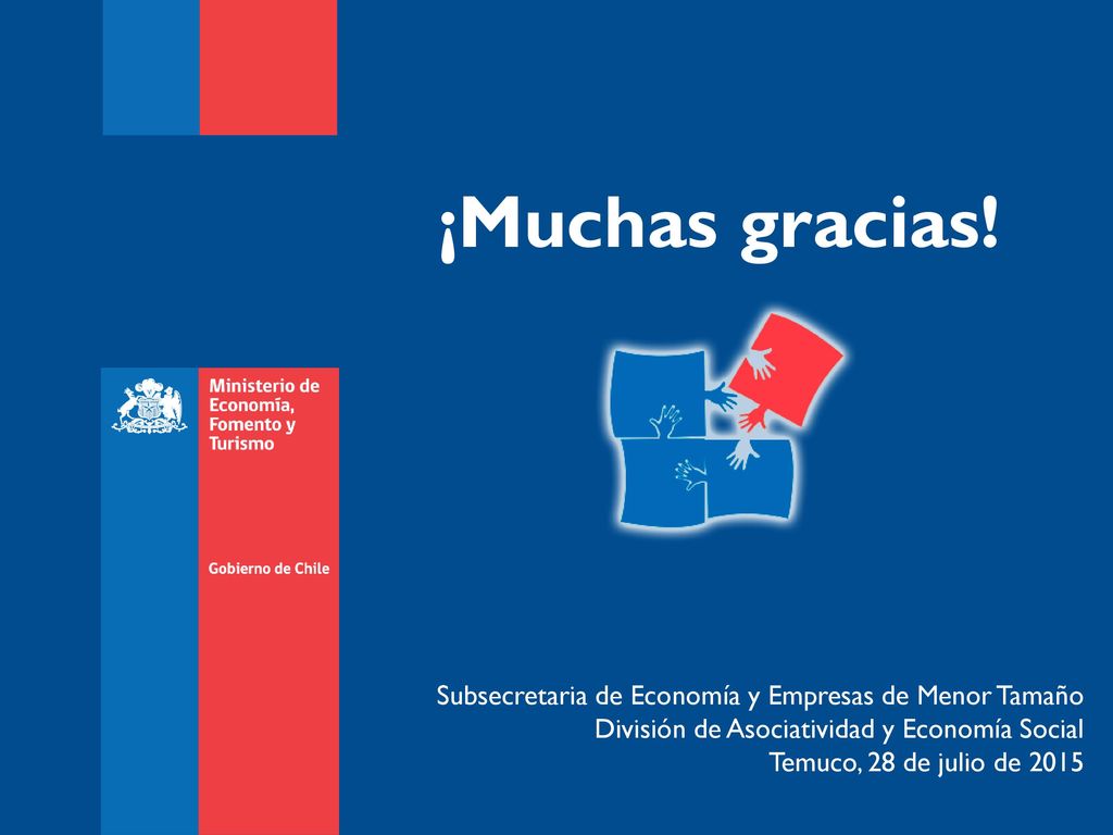 ¡Muchas gracias! Subsecretaria de Economía y Empresas de Menor Tamaño