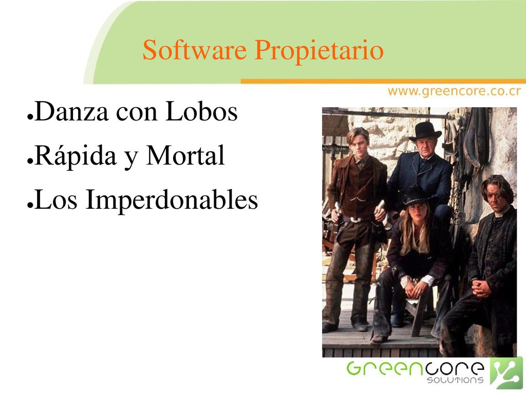 Software Propietario Danza con Lobos Rápida y Mortal Los Imperdonables