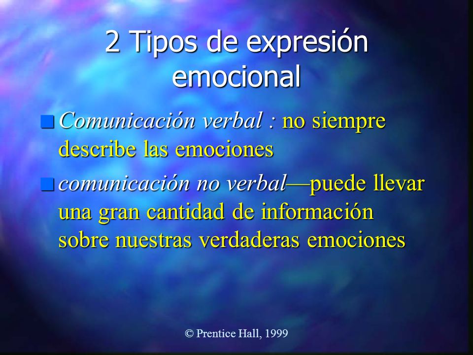 2 Tipos de expresión emocional