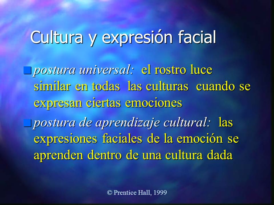 Cultura y expresión facial