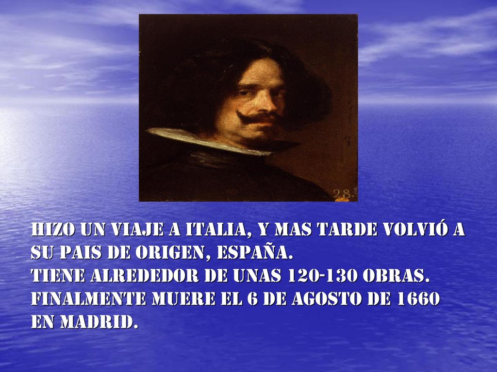 Hizo un viaje a Italia, y mas tarde volvió a su pais de origen, España