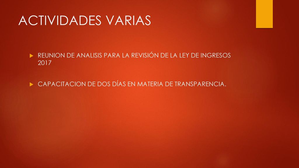 ACTIVIDADES VARIAS REUNION DE ANALISIS PARA LA REVISIÓN DE LA LEY DE INGRESOS 2017.
