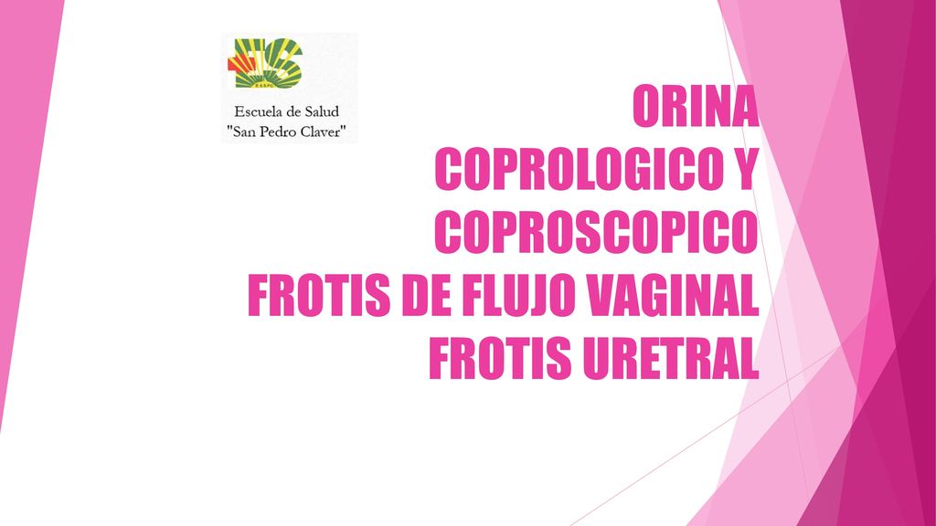 ORINA COPROLOGICO Y COPROSCOPICO FROTIS DE FLUJO VAGINAL FROTIS URETRAL