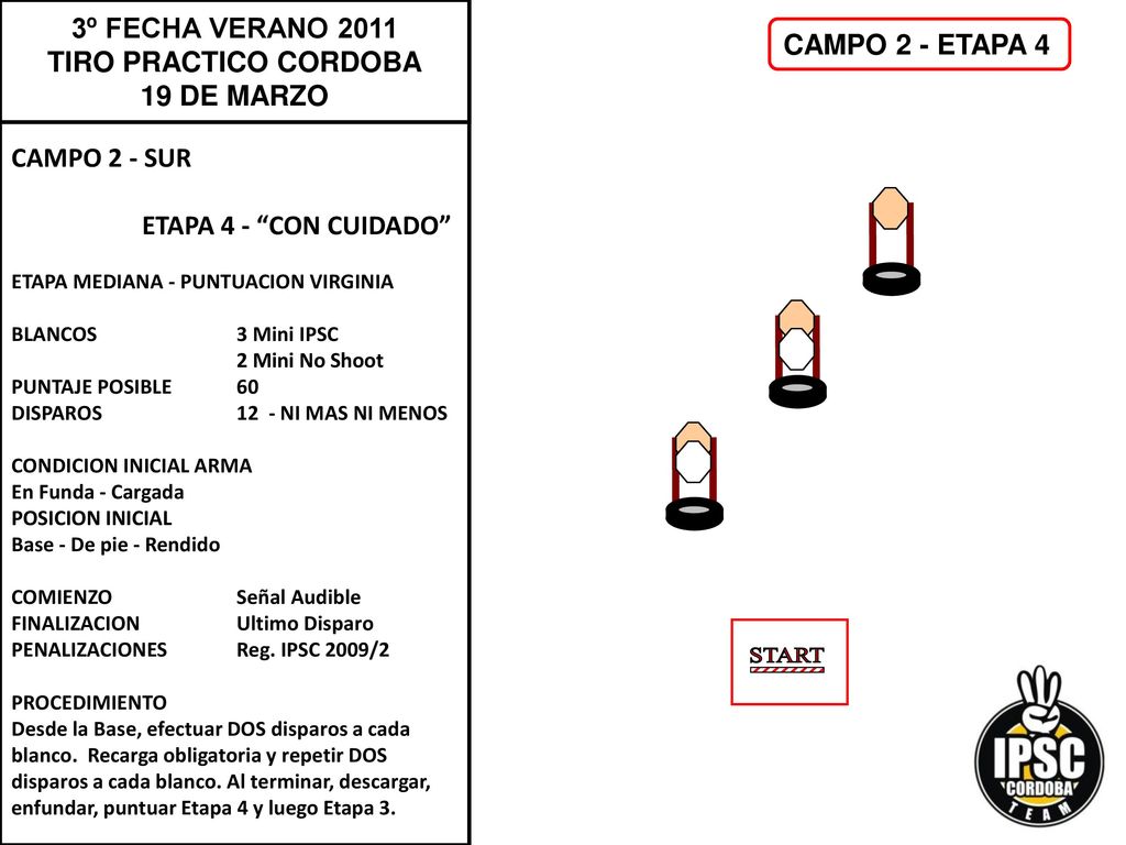 START 3º FECHA VERANO 2011 TIRO PRACTICO CORDOBA CAMPO 2 - ETAPA 4