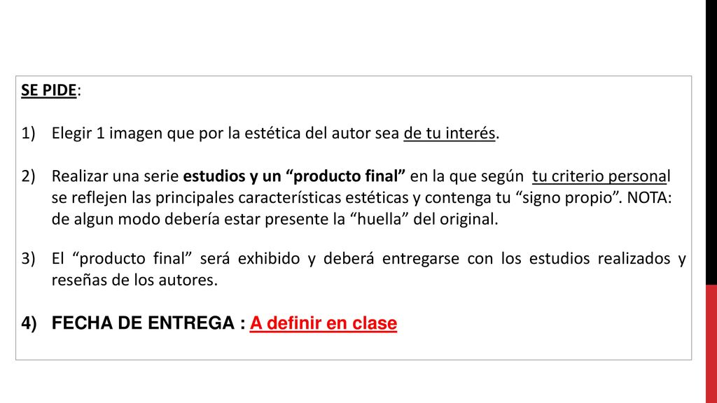 SE PIDE: Elegir 1 imagen que por la estética del autor sea de tu interés.