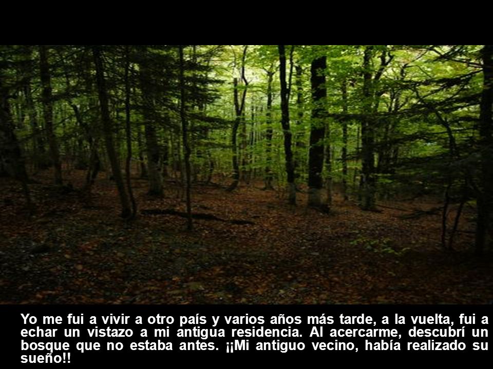Yo me fui a vivir a otro país y varios años más tarde, a la vuelta, fui a echar un vistazo a mi antigua residencia.