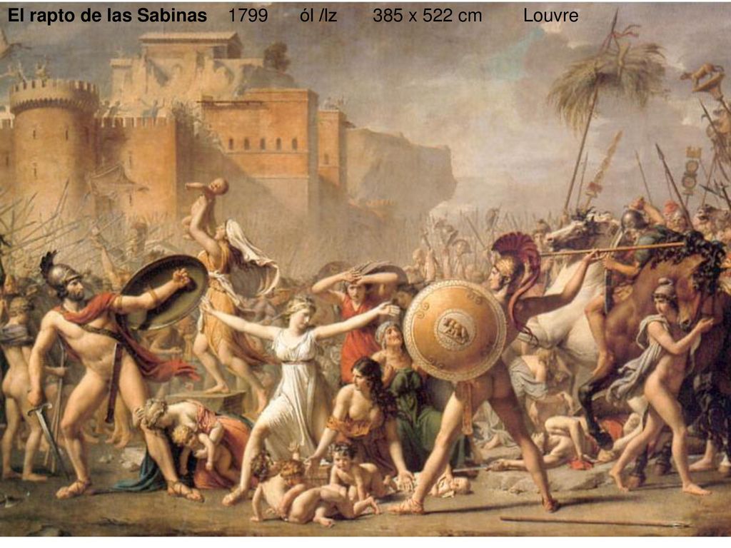 El rapto de las Sabinas 1799 ól /lz 385 x 522 cm Louvre