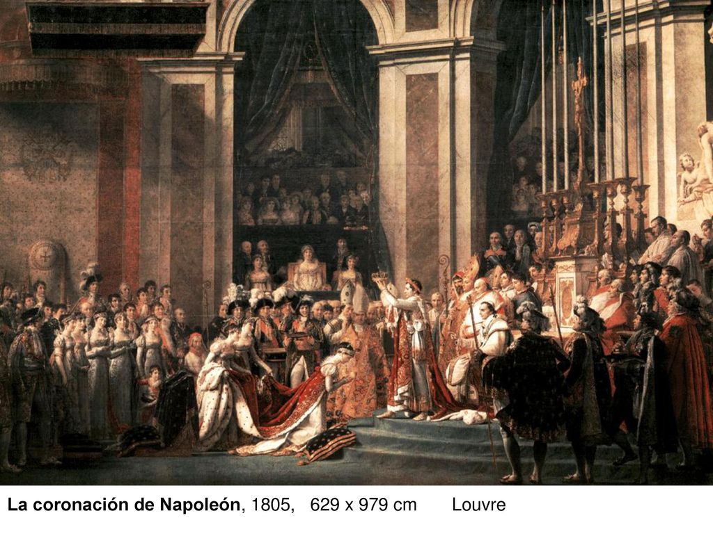La coronación de Napoleón, 1805, 629 x 979 cm Louvre