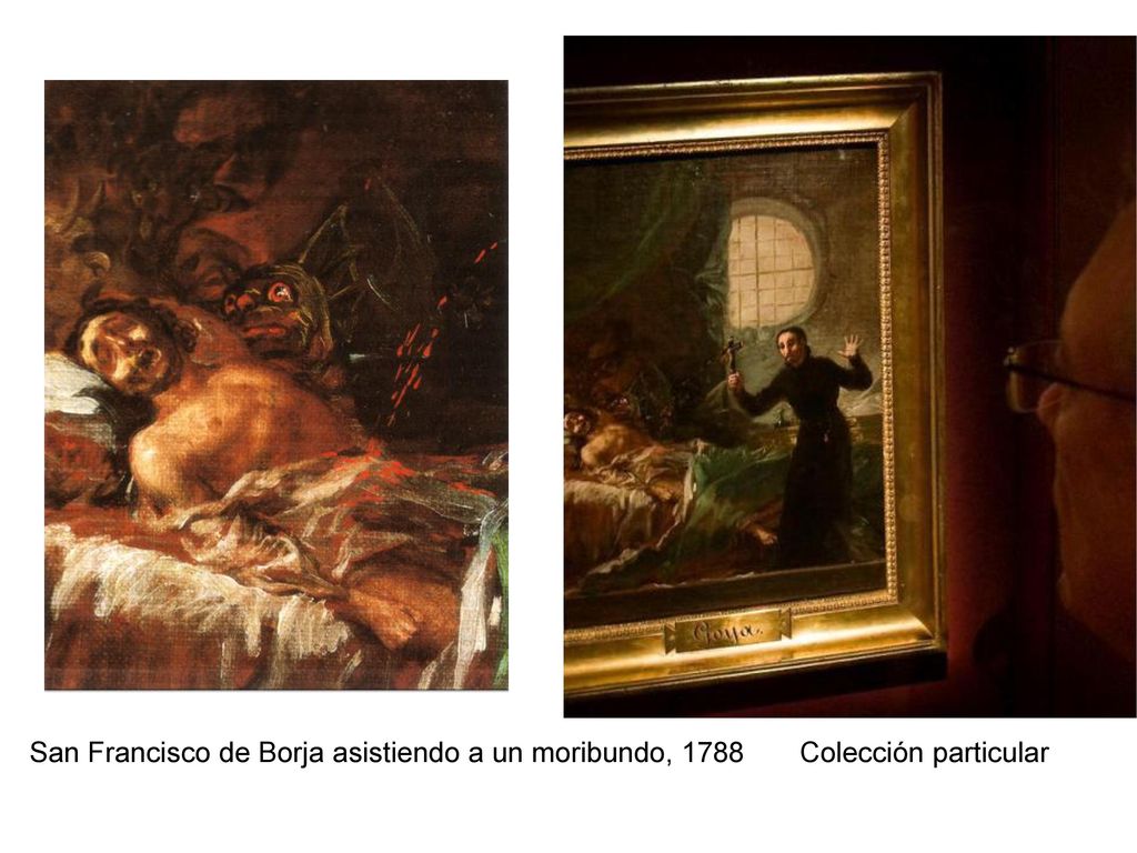 San Francisco de Borja asistiendo a un moribundo, 1788 Colección particular