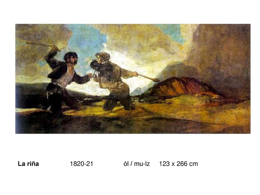 La riña ól / mu-lz 123 x 266 cm