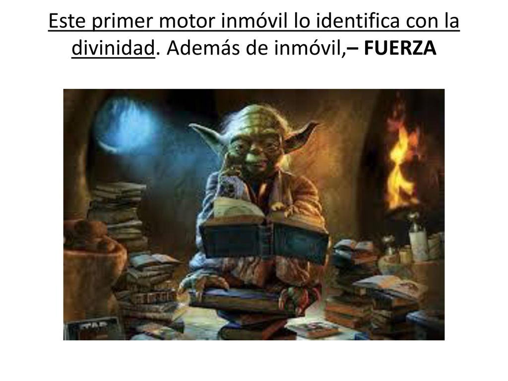 Este primer motor inmóvil lo identifica con la divinidad
