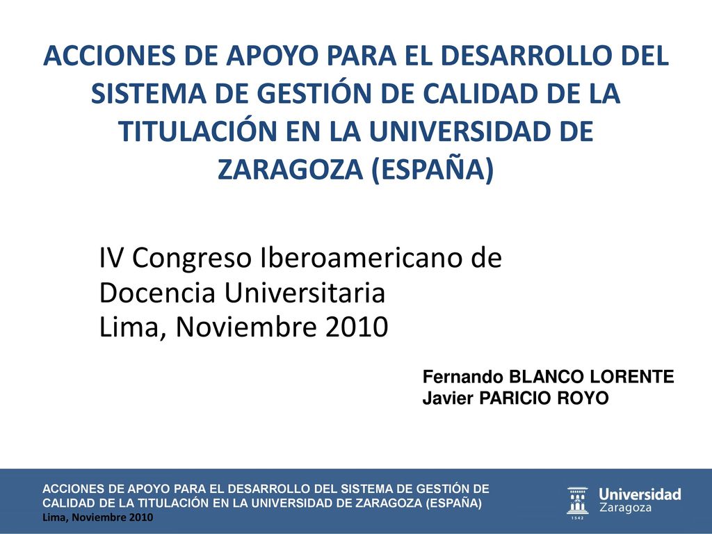 IV Congreso Iberoamericano de Docencia Universitaria