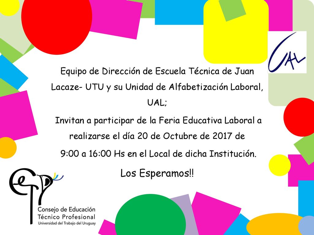 9:00 a 16:00 Hs en el Local de dicha Institución.