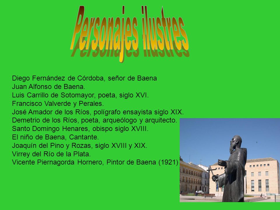Personajes ilustres Diego Fernández de Córdoba, señor de Baena