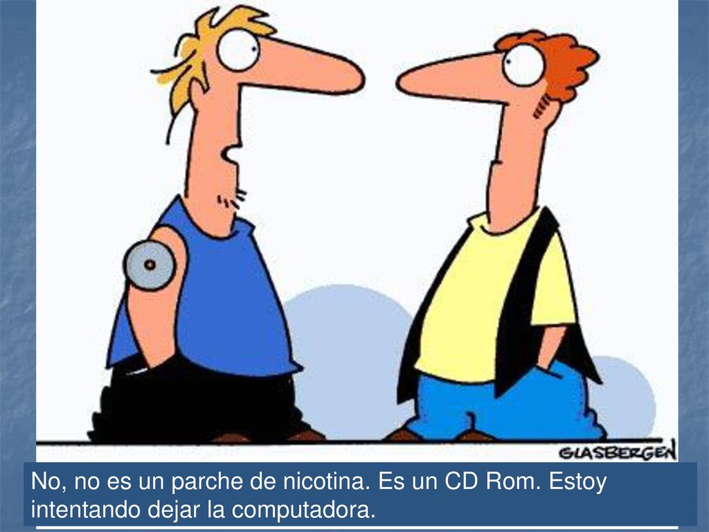 No, no es un parche de nicotina. Es un CD Rom