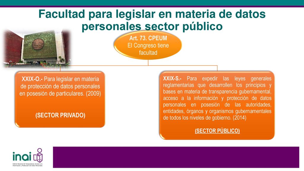 Facultad para legislar en materia de datos personales sector público
