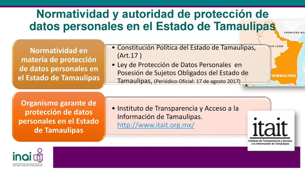 Normatividad y autoridad de protección de datos personales en el Estado de Tamaulipas