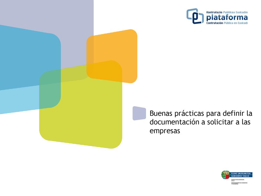 Buenas prácticas para definir la documentación a solicitar a las empresas