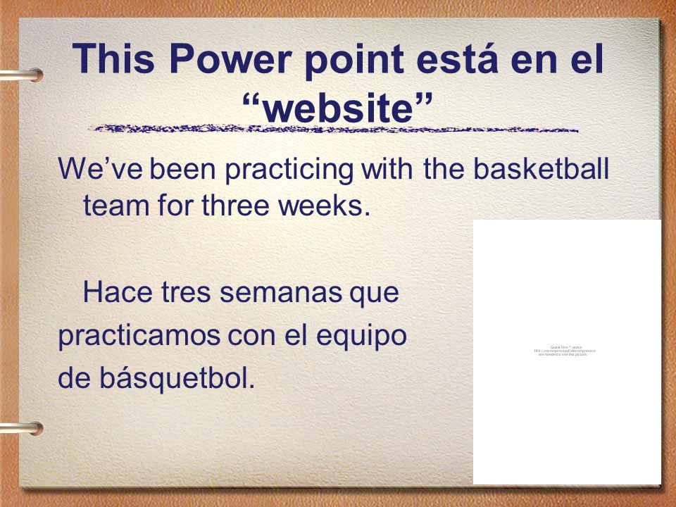 This Power point está en el website