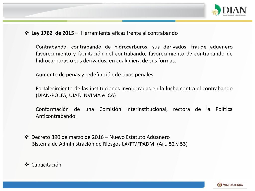 Ley 1762 de 2015 – Herramienta eficaz frente al contrabando