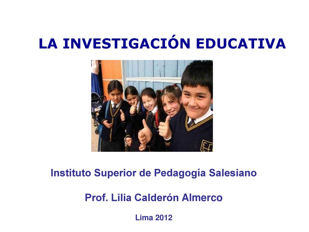 Instituto Superior de Pedagogía Salesiano Prof. Lilia Calderón Almerco