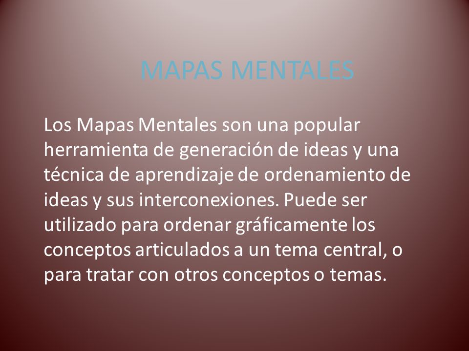 MAPAS MENTALES