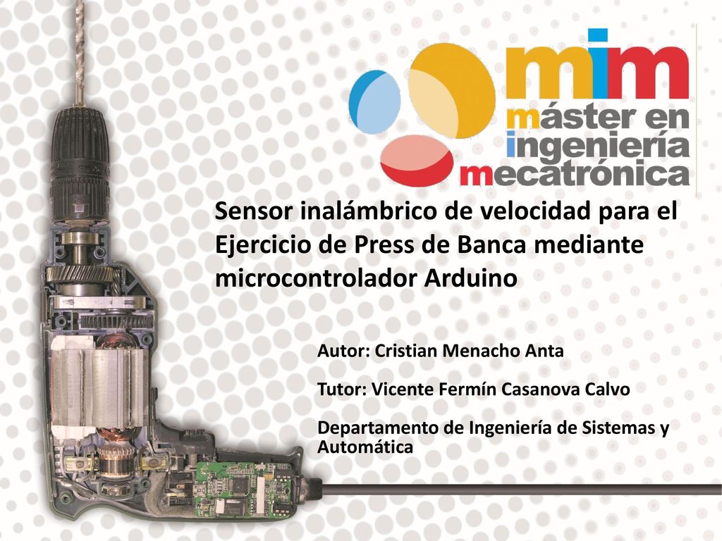 Sensor inalámbrico de velocidad para el Ejercicio de Press de Banca mediante microcontrolador Arduino