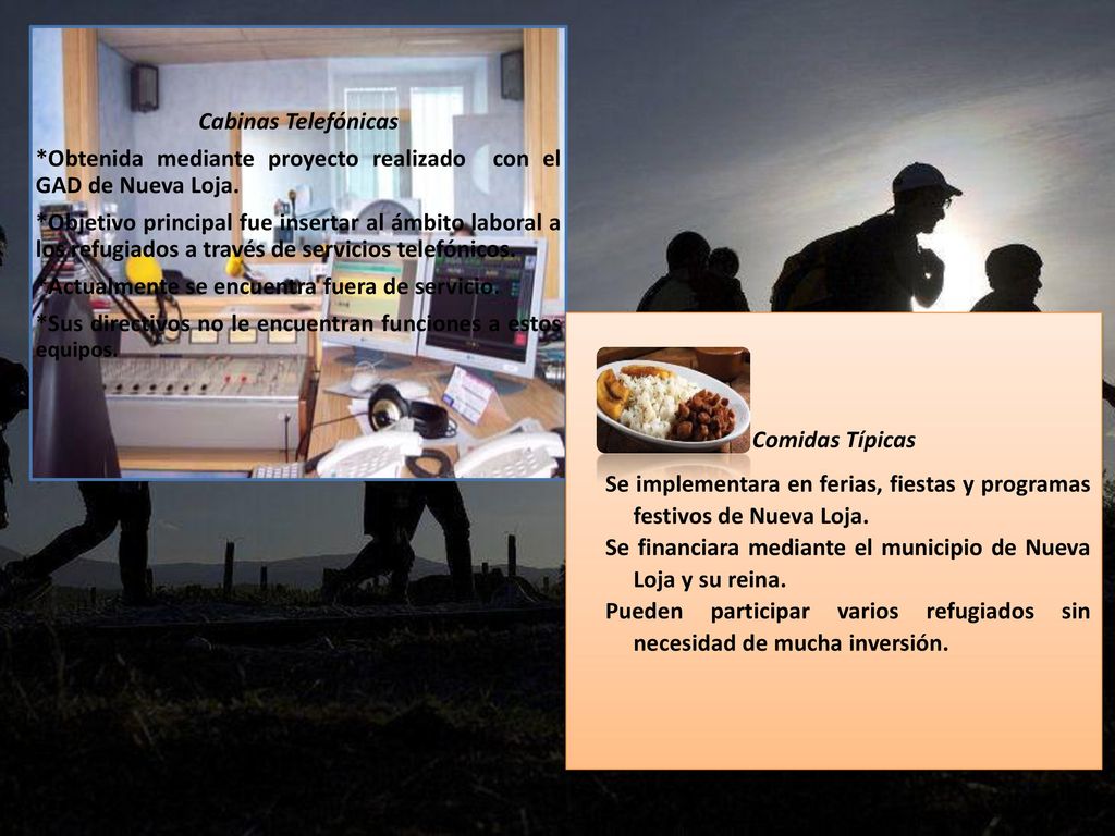 Cabinas Telefónicas *Obtenida mediante proyecto realizado con el GAD de Nueva Loja.