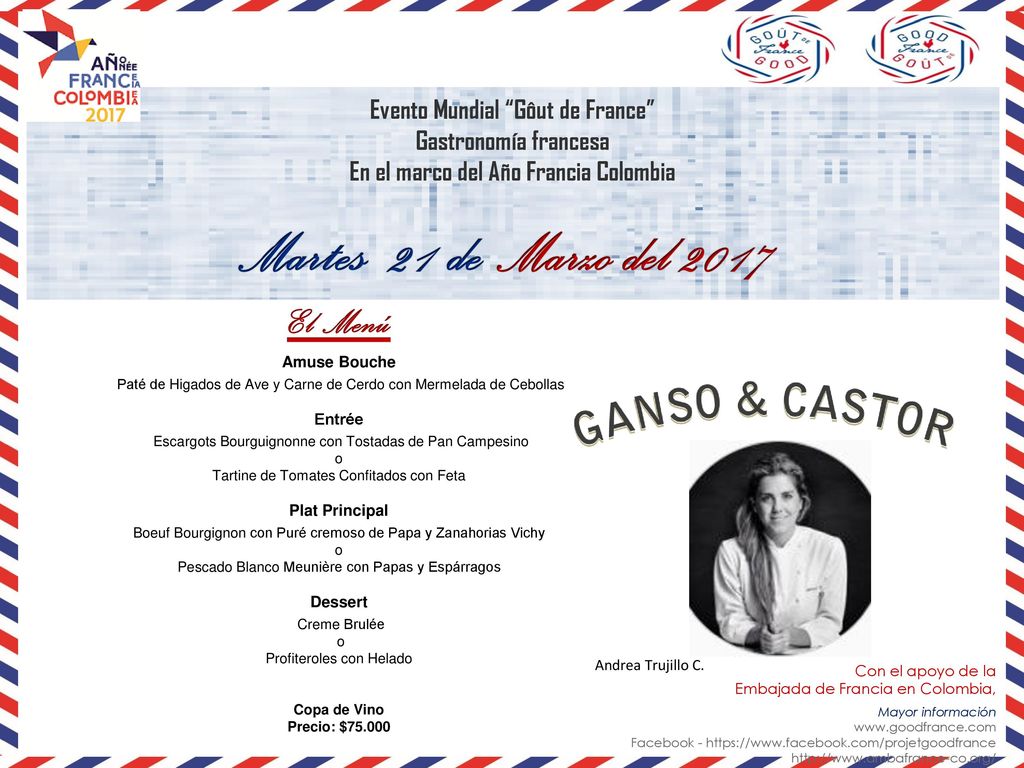 Evento Mundial Gôut de France En el marco del Año Francia Colombia