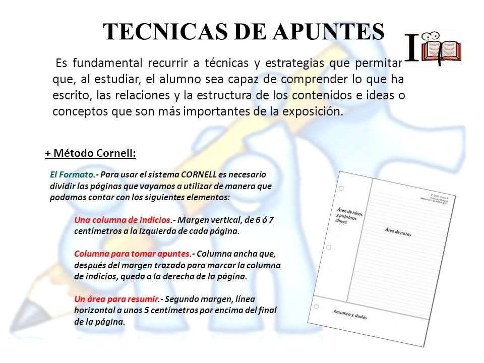 TECNICAS DE APUNTES