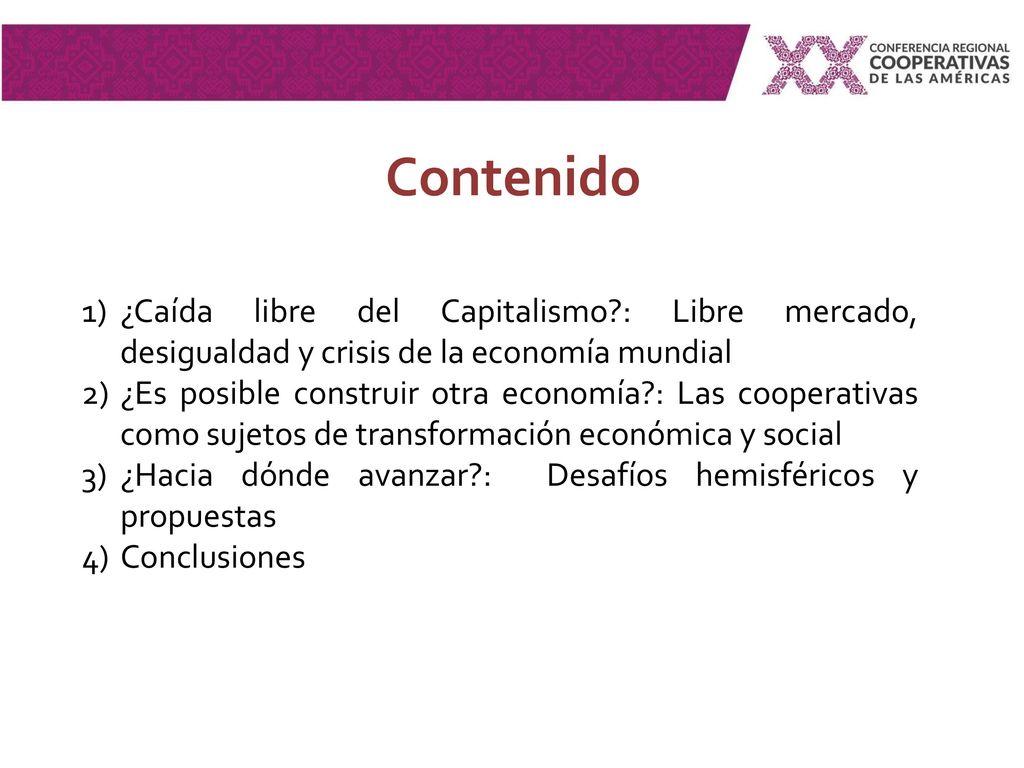 Contenido ¿Caída libre del Capitalismo : Libre mercado, desigualdad y crisis de la economía mundial.