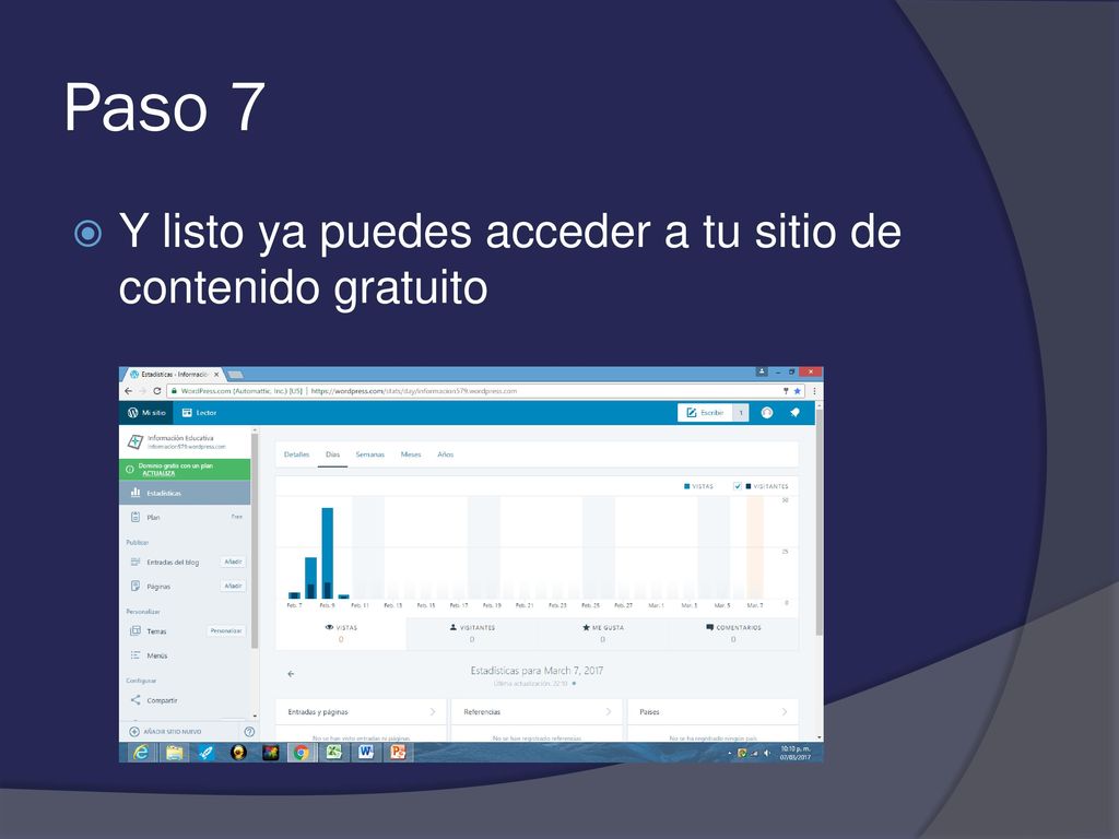 Paso 7 Y listo ya puedes acceder a tu sitio de contenido gratuito