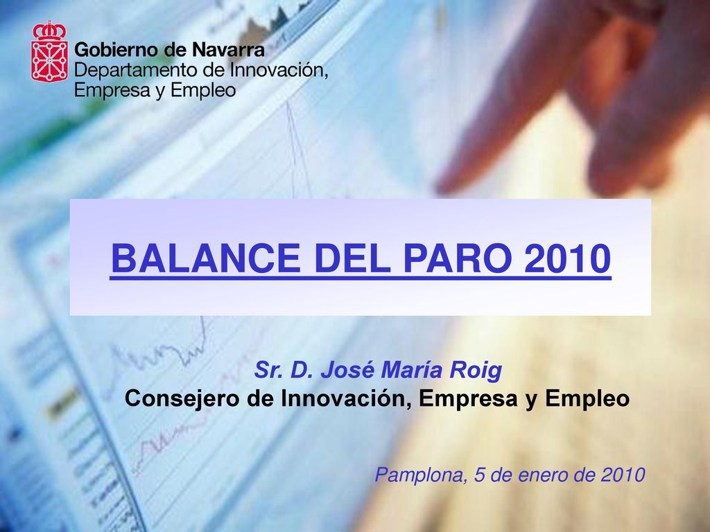 Sr. D. José María Roig Consejero de Innovación, Empresa y Empleo