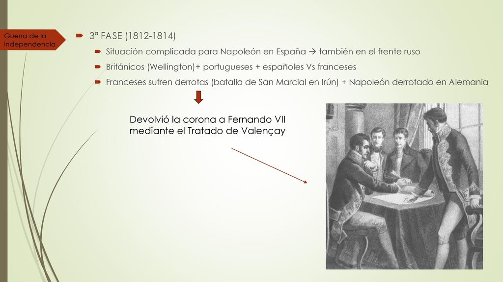 Devolvió la corona a Fernando VII mediante el Tratado de Valençay