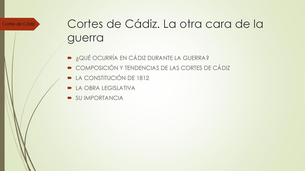 Cortes de Cádiz. La otra cara de la guerra