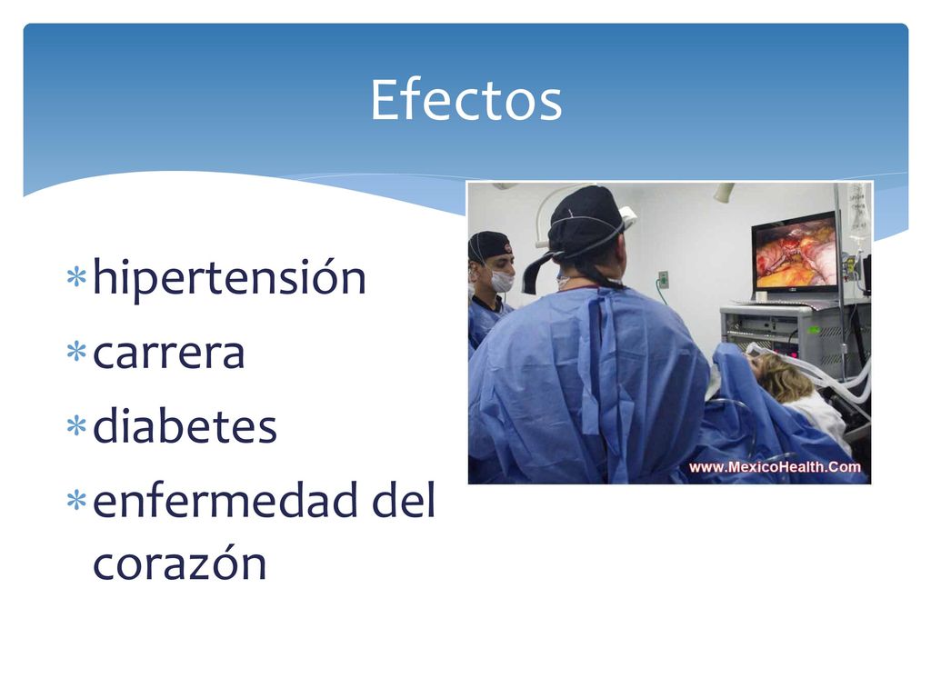 Efectos hipertensión carrera diabetes enfermedad del corazón