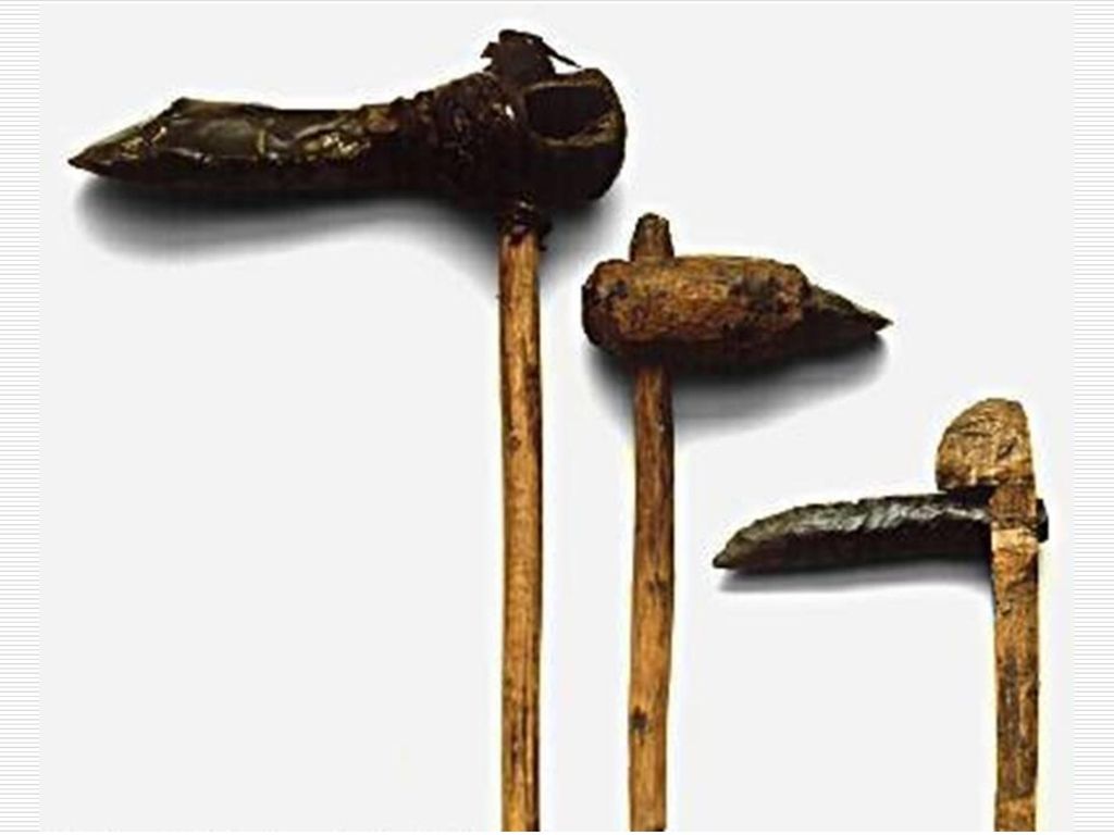 Herramientas de los hombres de las cavernas hechos de pedernal