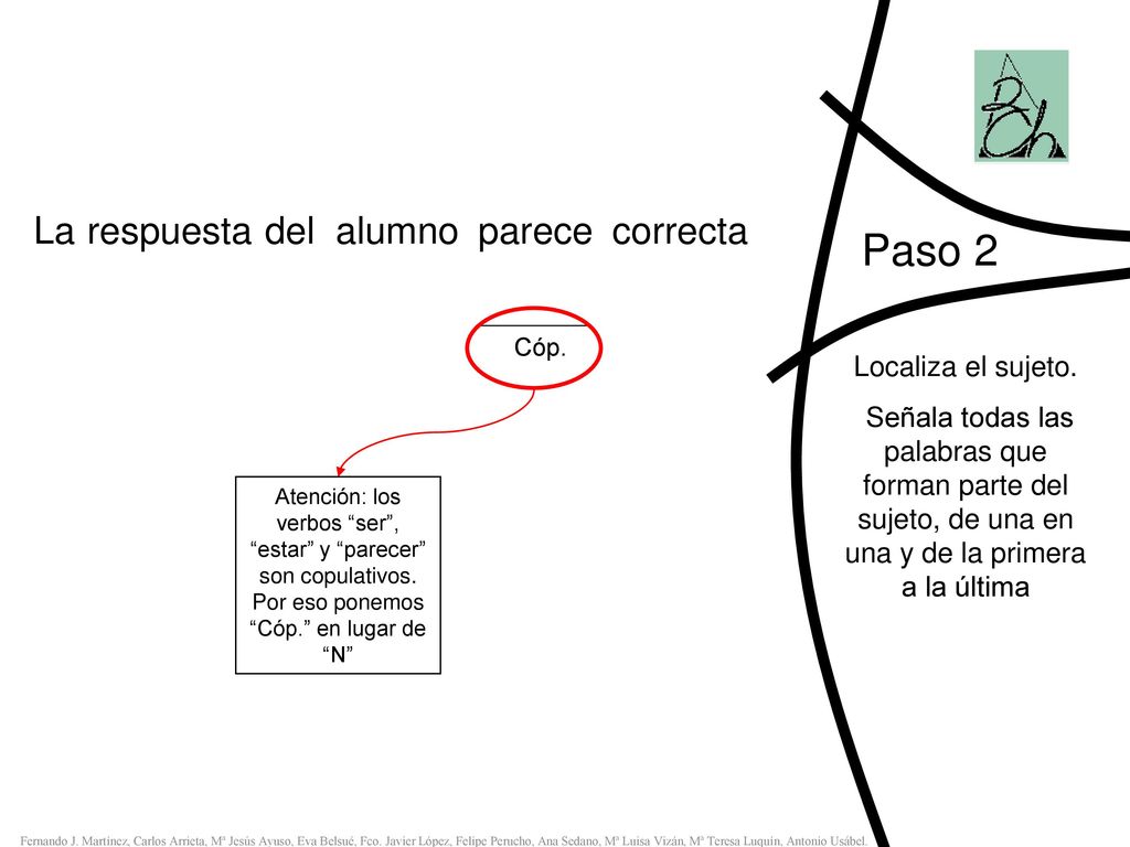 Paso 2 La respuesta del alumno parece correcta Localiza el sujeto.