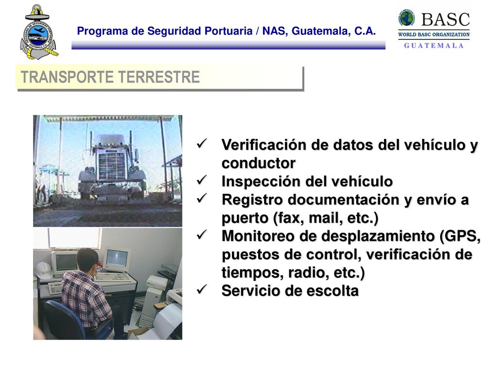 TRANSPORTE TERRESTRE Verificación de datos del vehículo y conductor