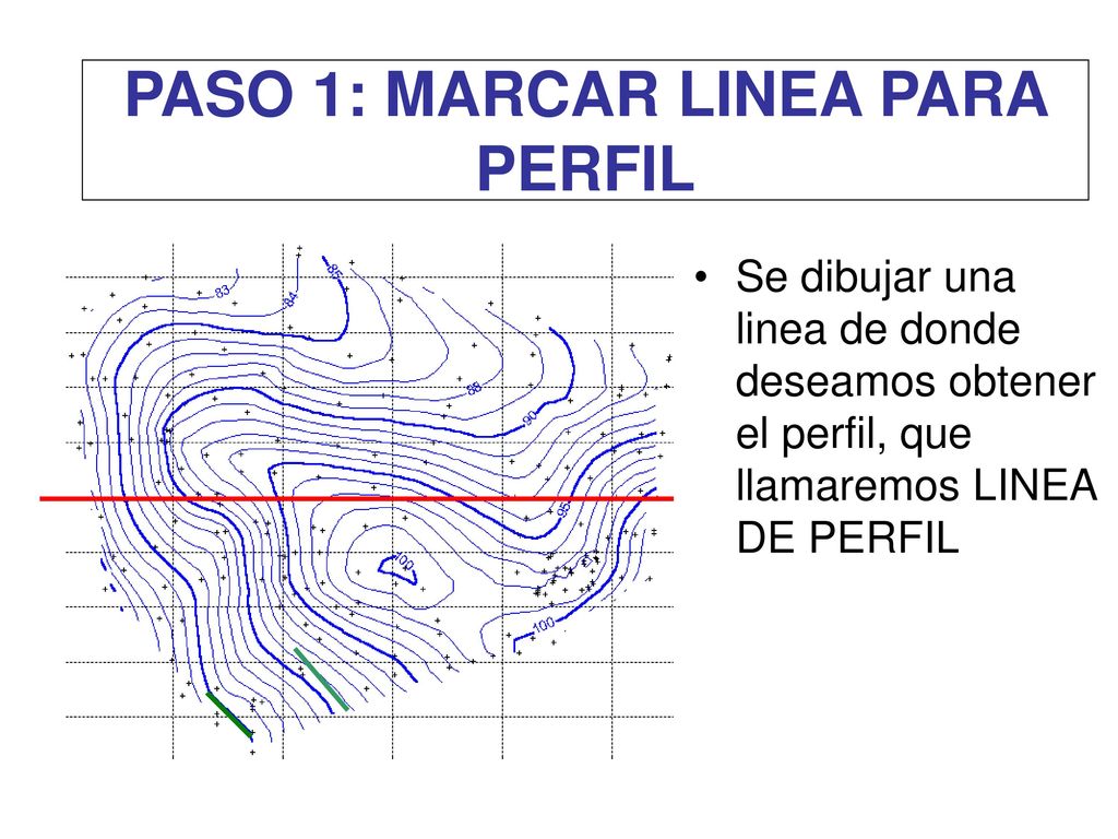 PASO 1: MARCAR LINEA PARA PERFIL