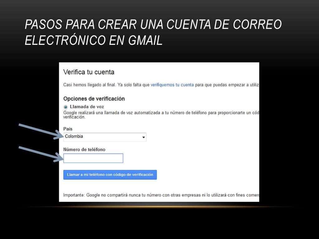 Pasos para crear una cuenta de correo electrónico en gmail