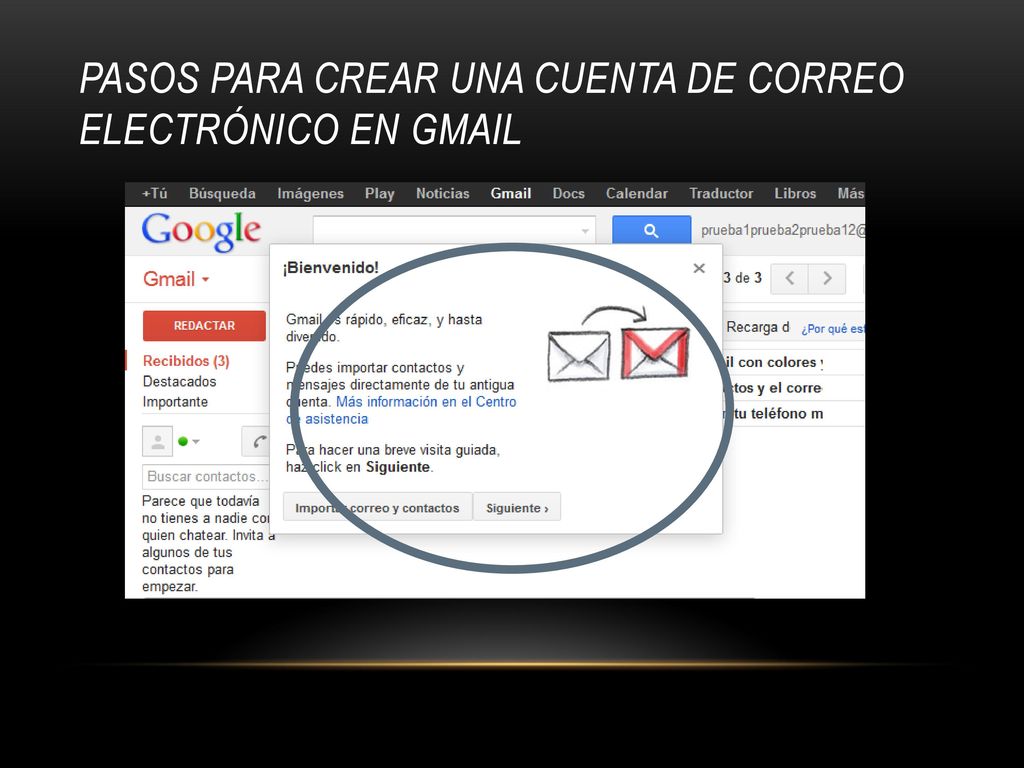 Pasos para crear una cuenta de correo electrónico en gmail