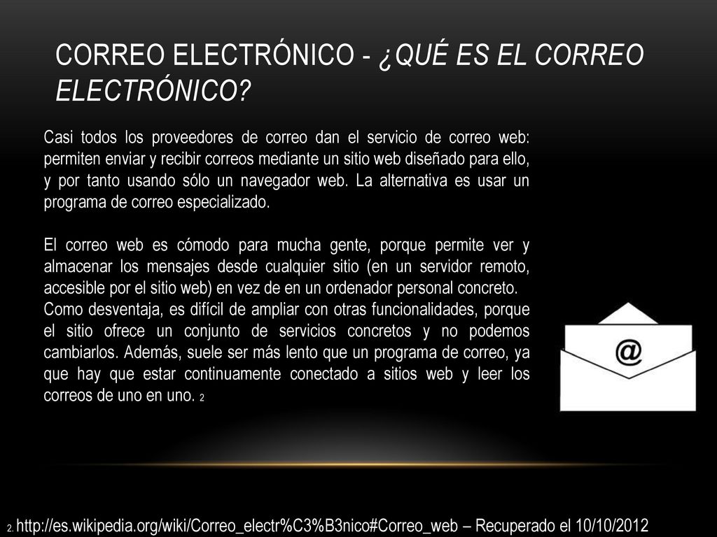 Correo electrónico - ¿Qué es el correo electrónico